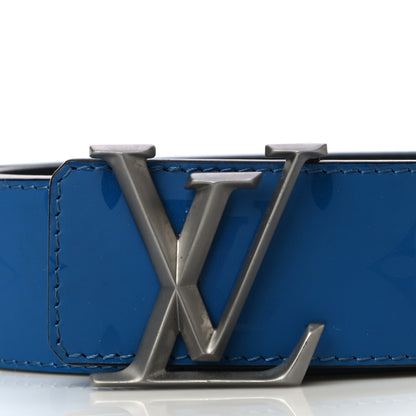 Louis Vuitton Calfskin Monogram 40mm LV Initiales Reversible Belt 95 38 Blue 3 of 11