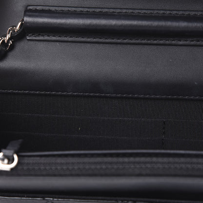 Chanel Patent Quilted Wallet On Chain WOC Black 13 of 15