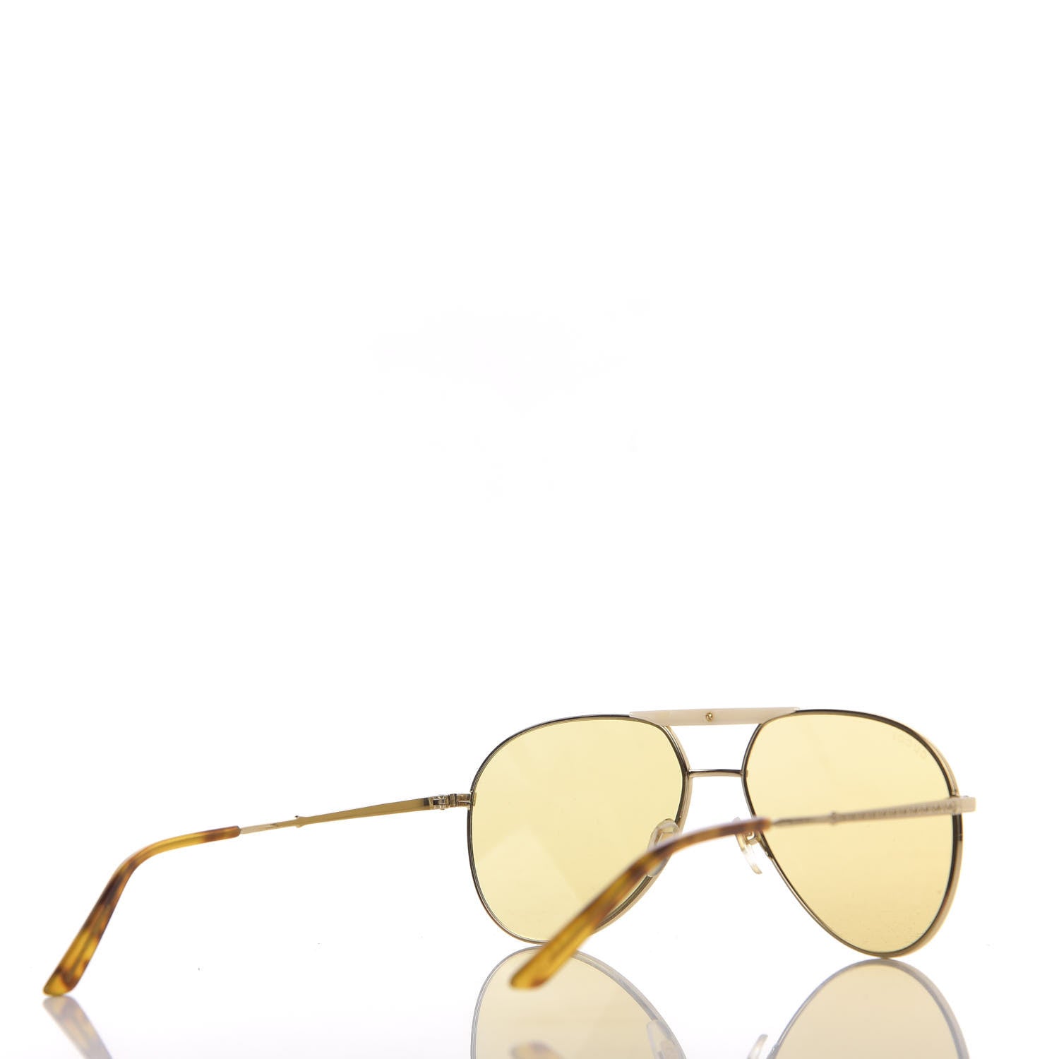 Gucci Aviator Sunglasses GG0242S Gold 4 of 9