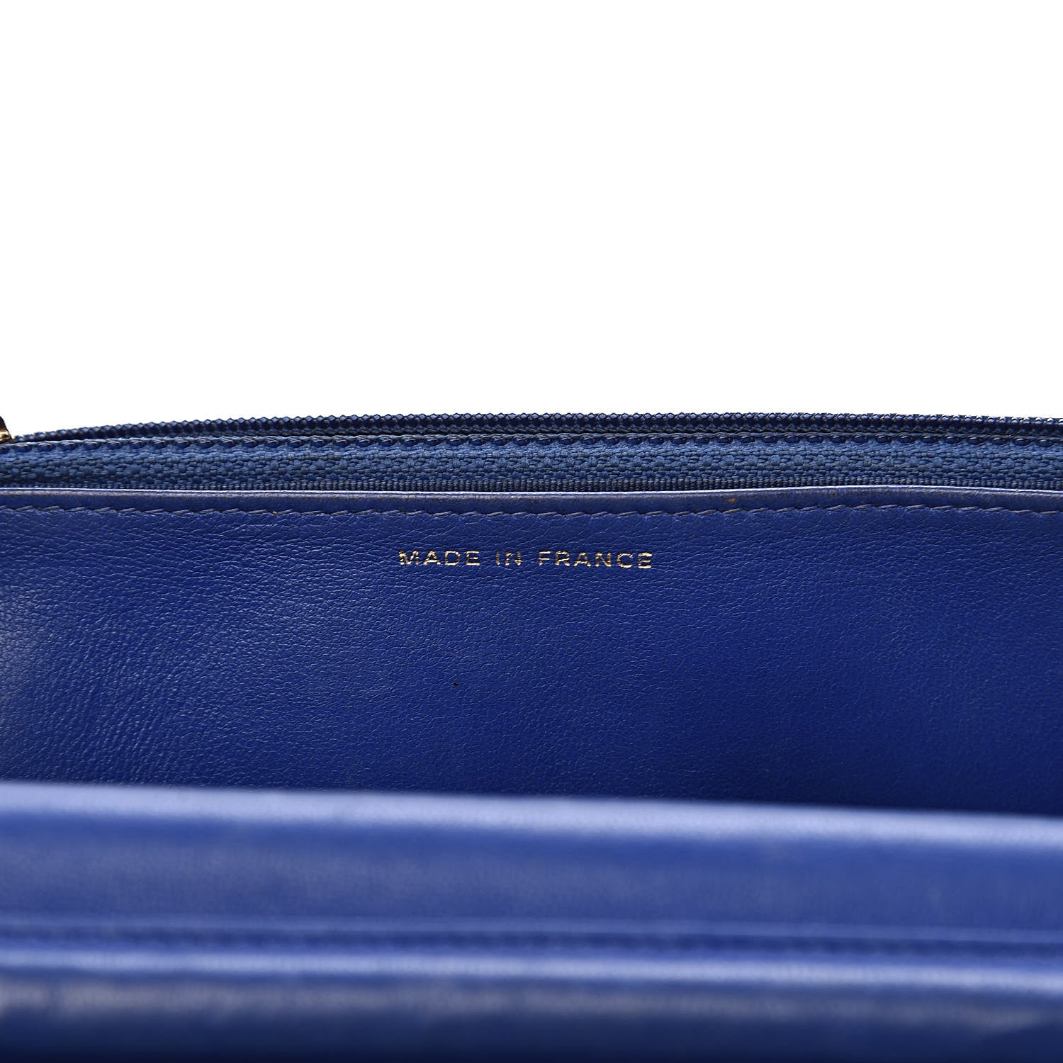 Chanel Lambskin Quilted Wallet On Chain WOC Dark Blue 7 of 18
