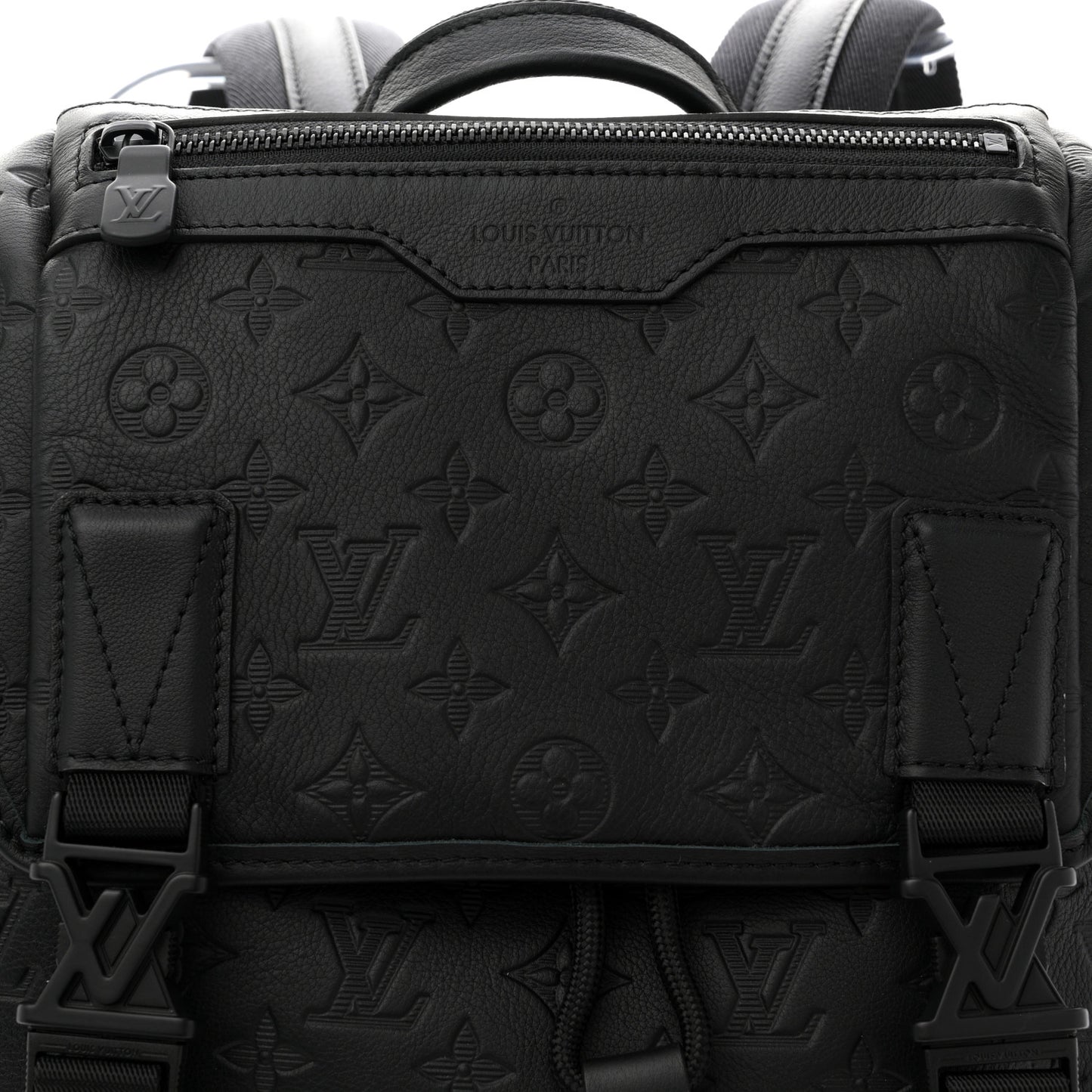 Calfskin Monogram Shadow Getaway Backpack Black