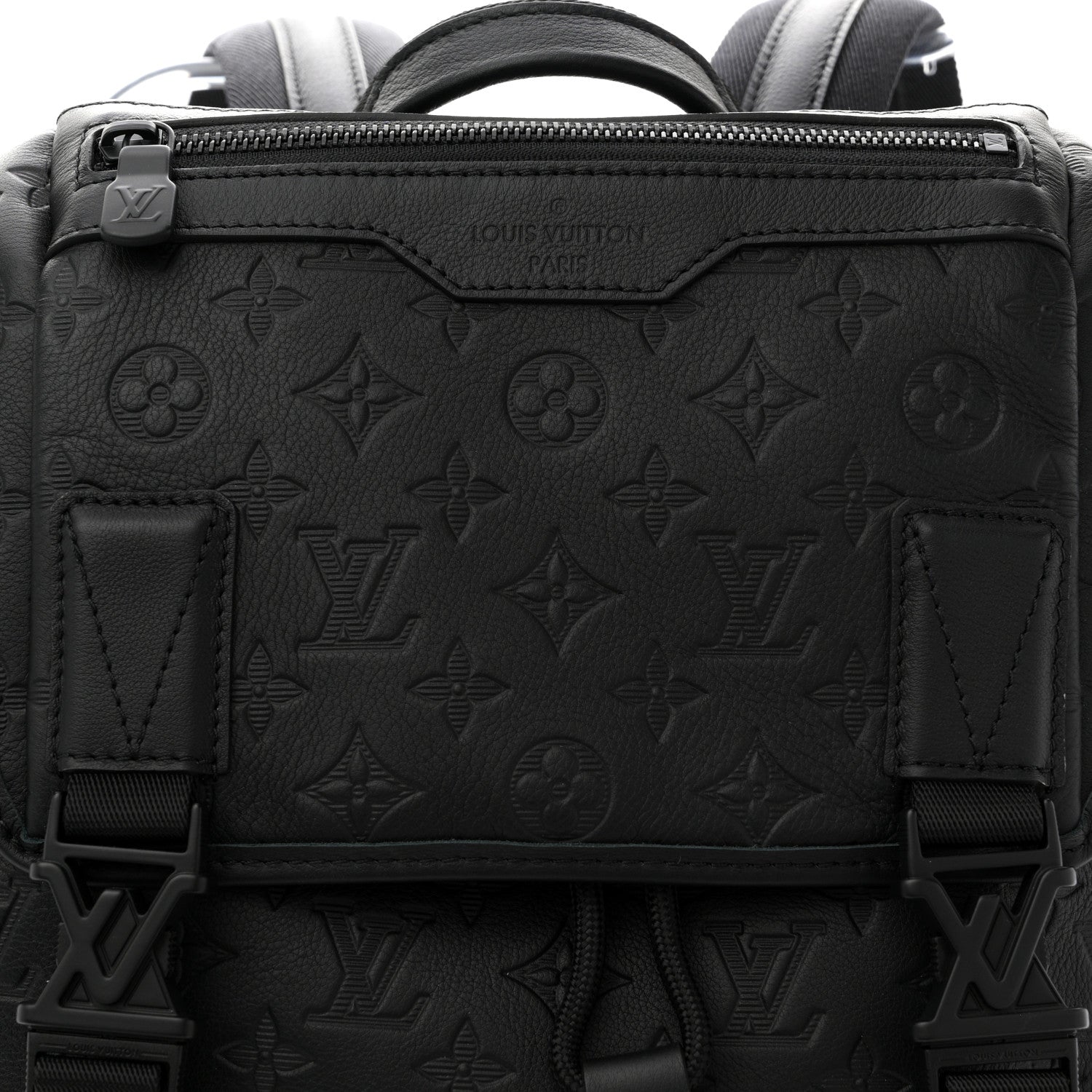 Louis Vuitton Calfskin Monogram Shadow Getaway Backpack Black 7 of 9
