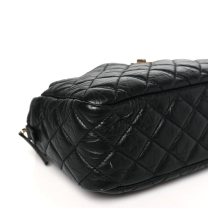 Chanel Aged Calfskin Quilted Medium Reissue Camera Case Black 8 of 9