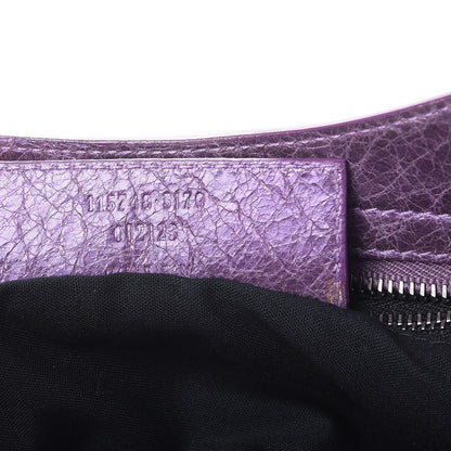 Balenciaga Agneau Classic Hardware City Metallic Purple 8 of 8