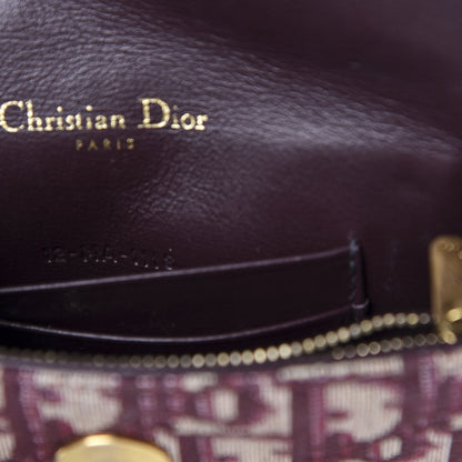 Christian Dior Oblique Saddle Belt Bag Bordeaux 10 of 11