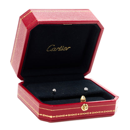Cartier 18K White Gold Diamond XS D'Amour Earrings 5 of 5