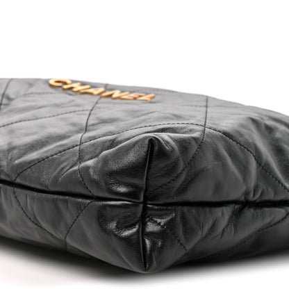 Chanel Shiny Calfskin Quilted Chanel 22 Black 9 of 10