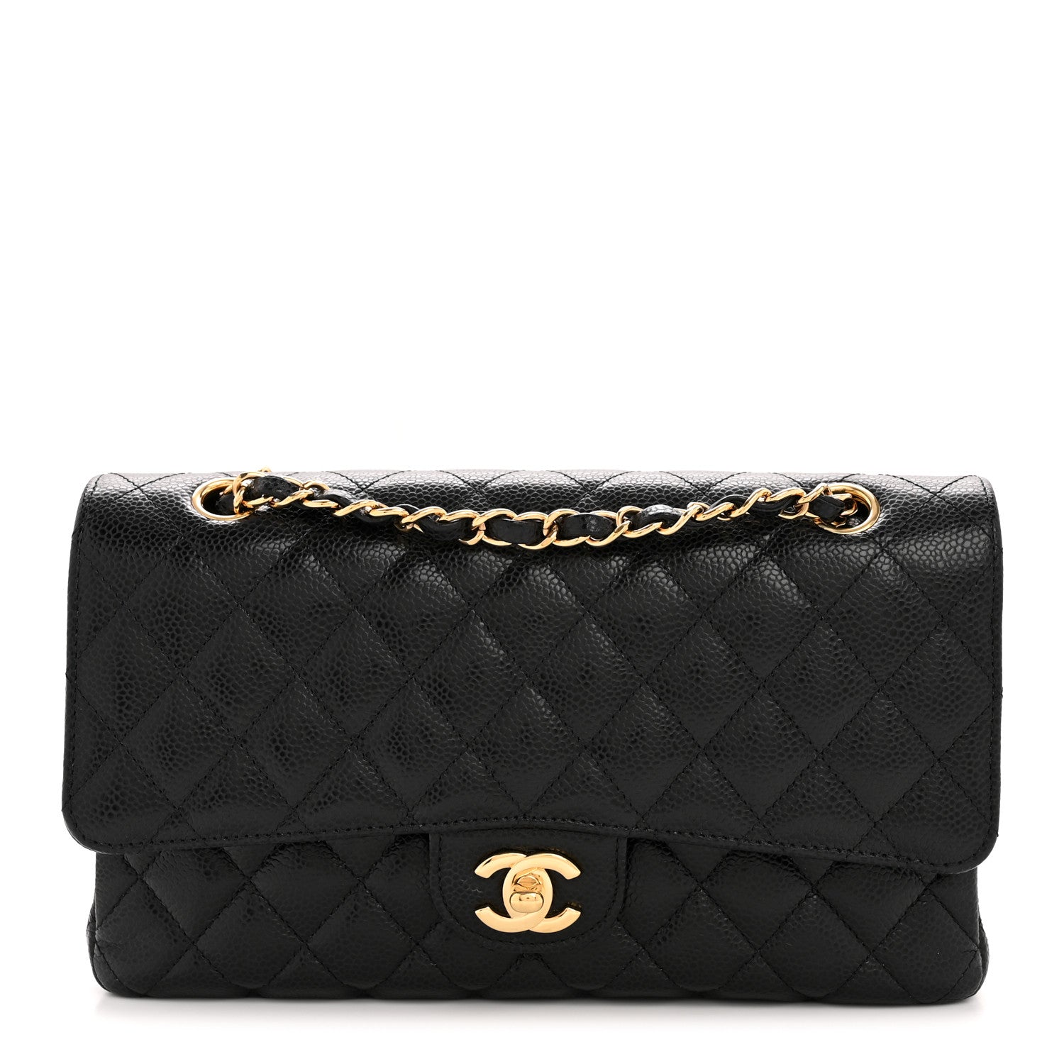 Chanel Caviar Quilted Medium Double Flap Black 1 of 13