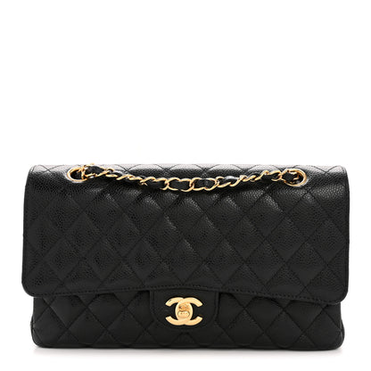 Chanel Caviar Quilted Medium Double Flap Black 1 of 13