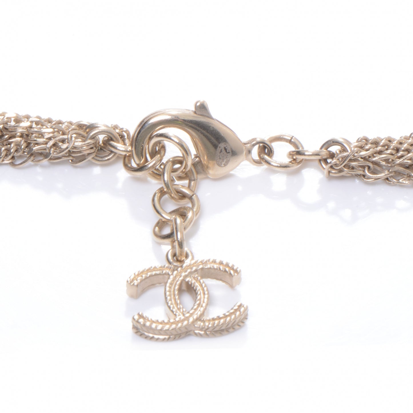 Gold Pearl Lucky Charms Heart Necklace