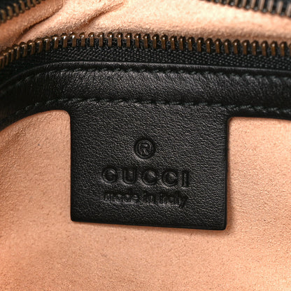 Gucci Calfskin Matelasse Small GG Marmont Shoulder Bag Black 6 of 11