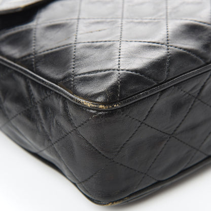 Chanel Lambskin Quilted Flap Shoulder Bag Black 10 of 17