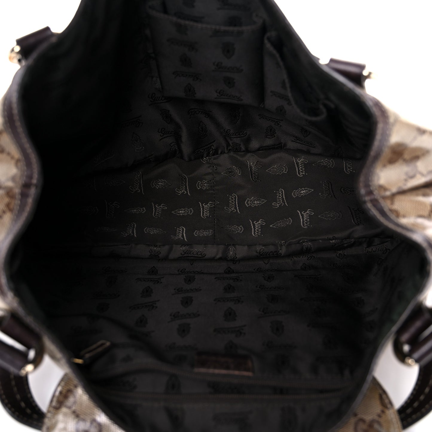 Crystal Monogram Duchessa Flap Shoulder Bag Dark Brown