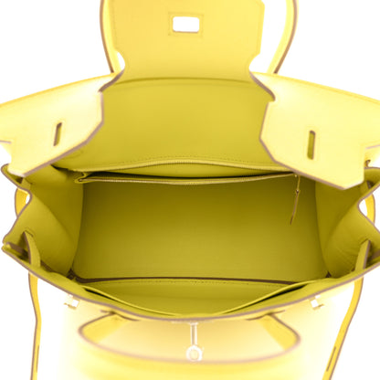 Hermes Epsom Birkin 30 Lime 5 of 11