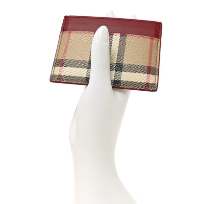 Burberry Vintage Check Calfskin Card Case Red 2 of 7