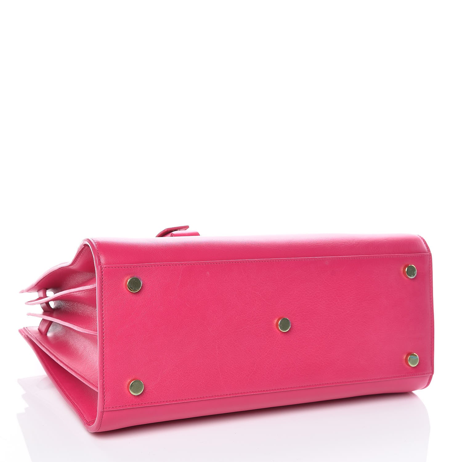 Saint Laurent Calfskin Small Sac De Jour Lipstick Fuchsia 6 of 11
