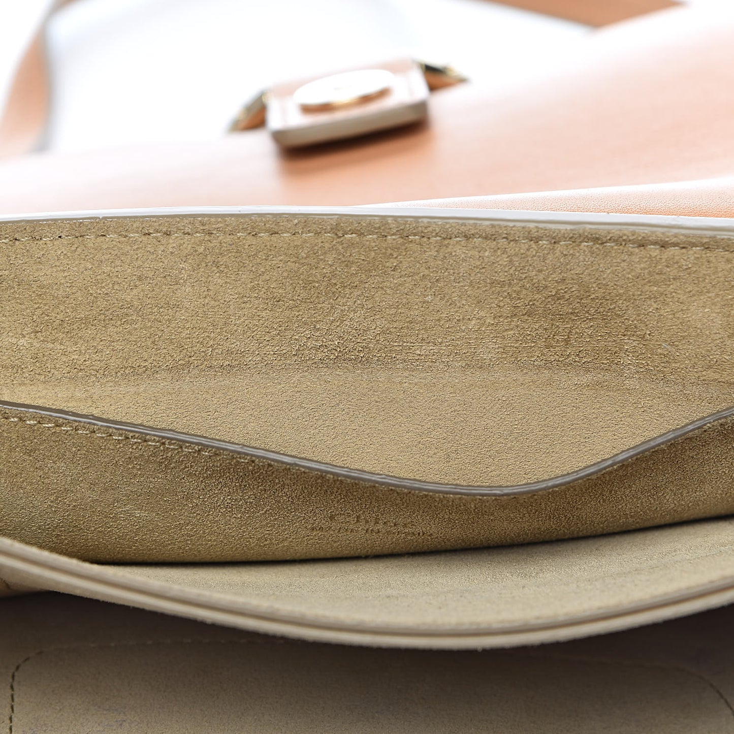 Suede Calfskin Small Faye Shoulder Bag Blushy Pink
