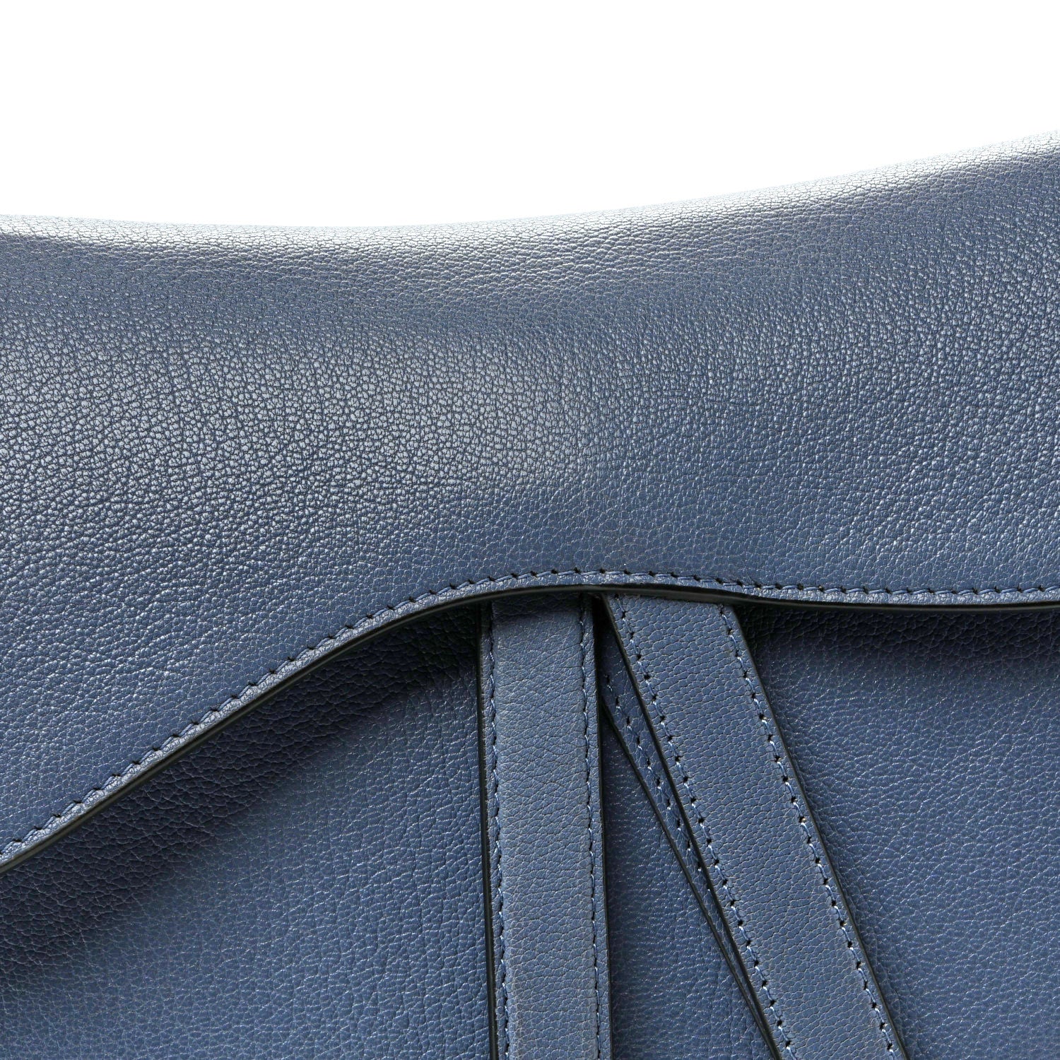 Christian Dior Shiny Goatskin Saddle Bag Cloud Blue 8 of 10