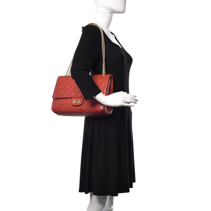 Chanel Aged Calfskin Quilted 2.55 Reissue 227 Flap Red 3 of 12