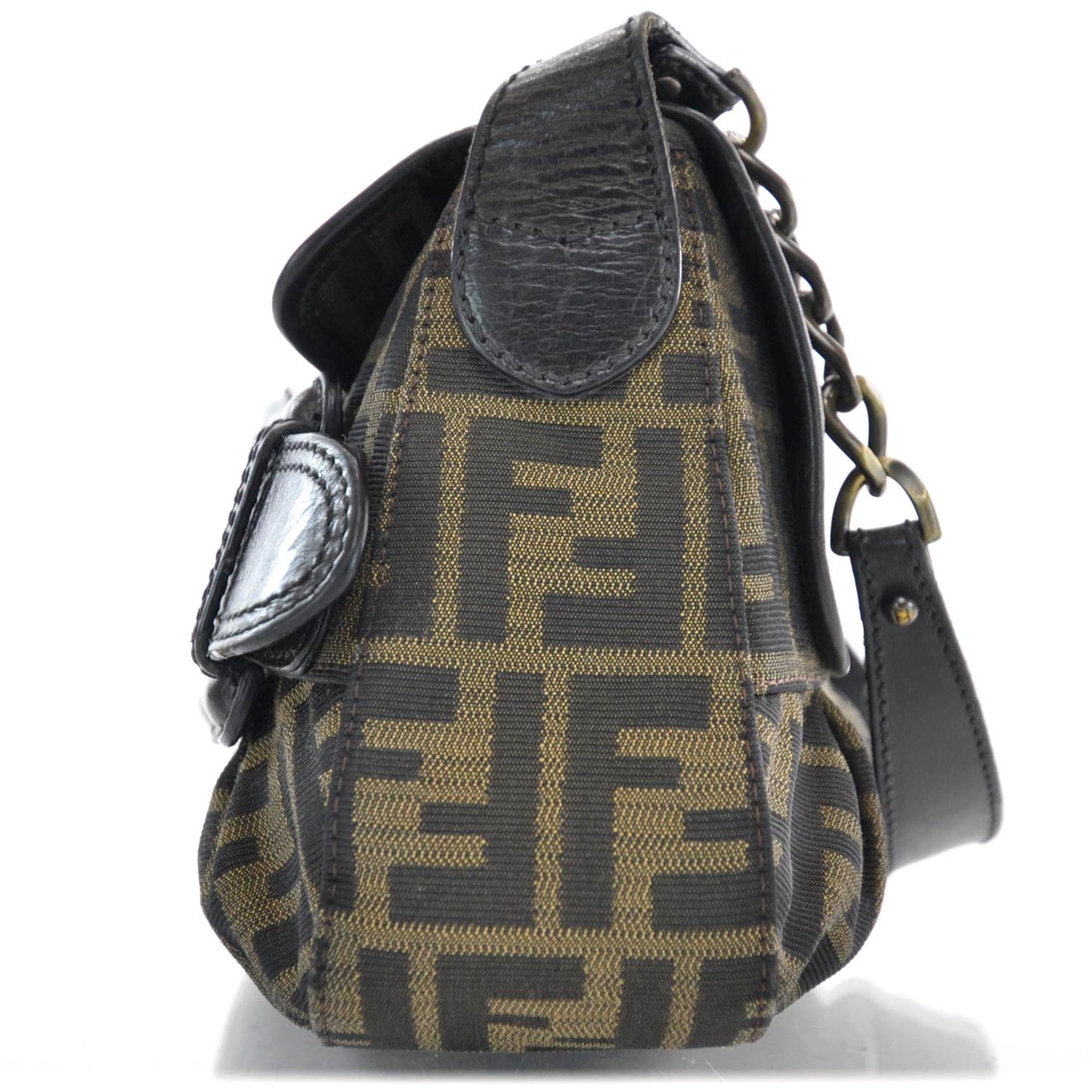 Zucca B Bis Flap Bag Tobacco Castagna