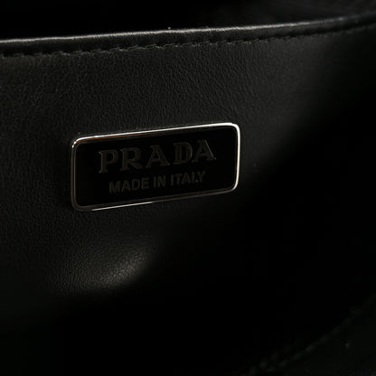Prada Broccato Cleo Shoulder Bag Black 6 of 10