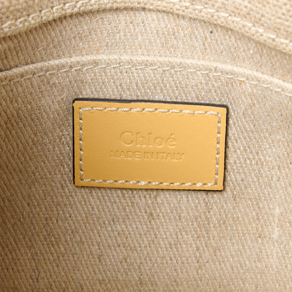 Chloe Cotton Calfskin Mini Woody Ribbon Tote Honey Gold 6 of 10