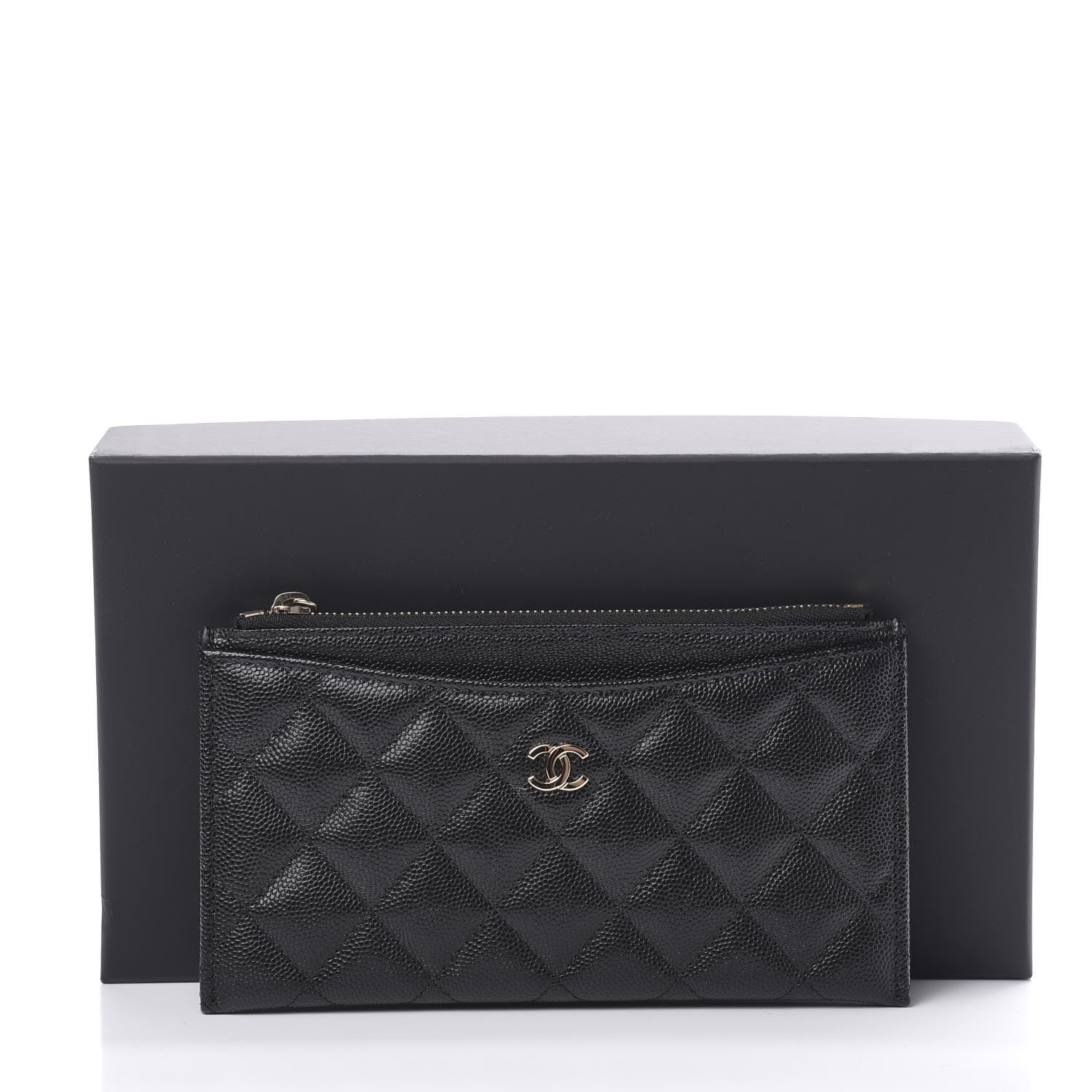 Chanel Caviar Quilted Classic Zip Pouch Black 9 of 9
