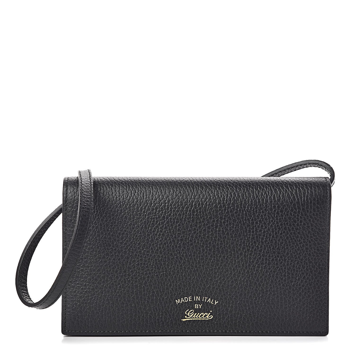 Gucci Dollar Calfskin Mini Swing Wallet Bag Black 1 of 8