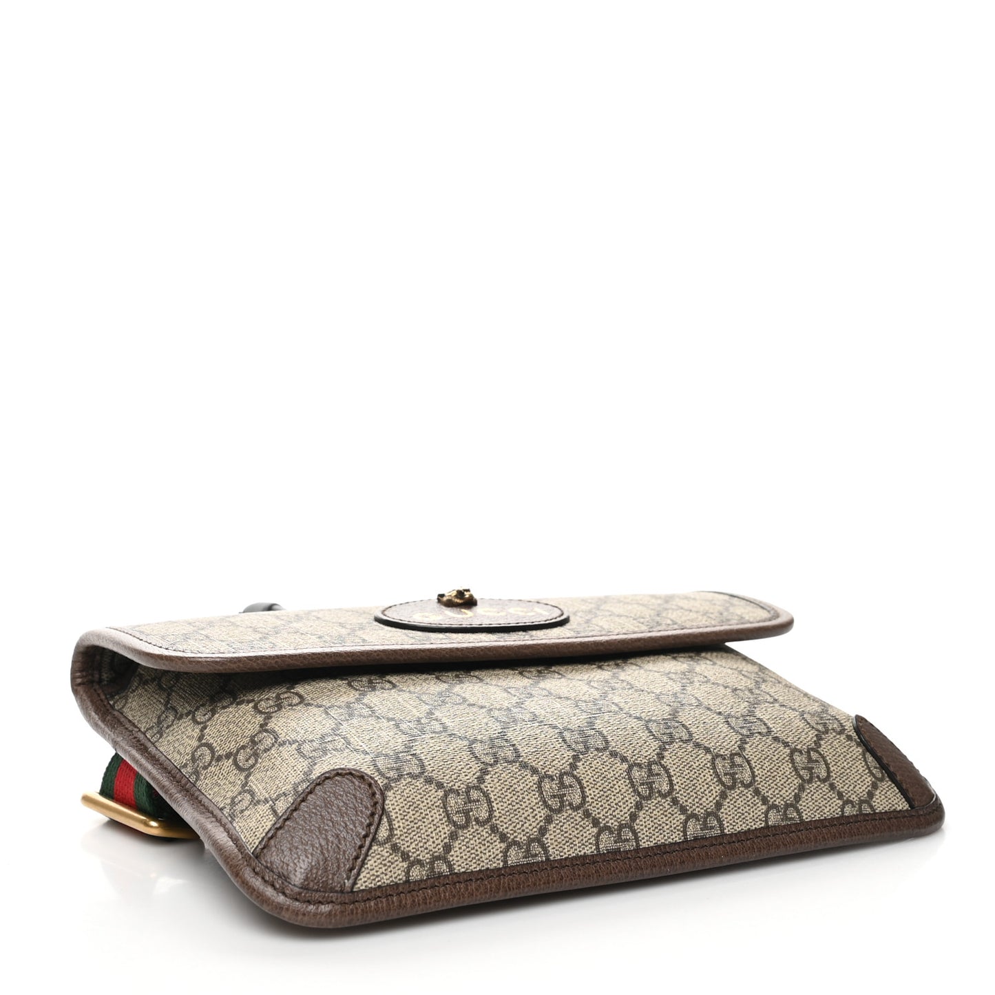 GG Supreme Monogram Neo Vintage Web Belt Bag Brown