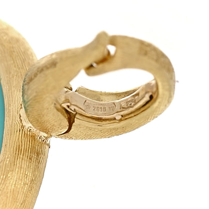 Marco Bicego 18K Yellow Gold Turquoise Jaipur Pendant 3 of 4