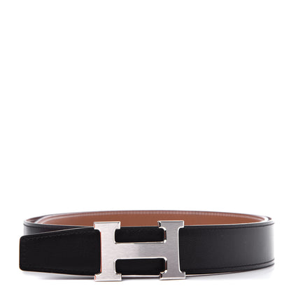 Hermes Box Togo 32mm H Belt 95 Black Gold 1 of 6
