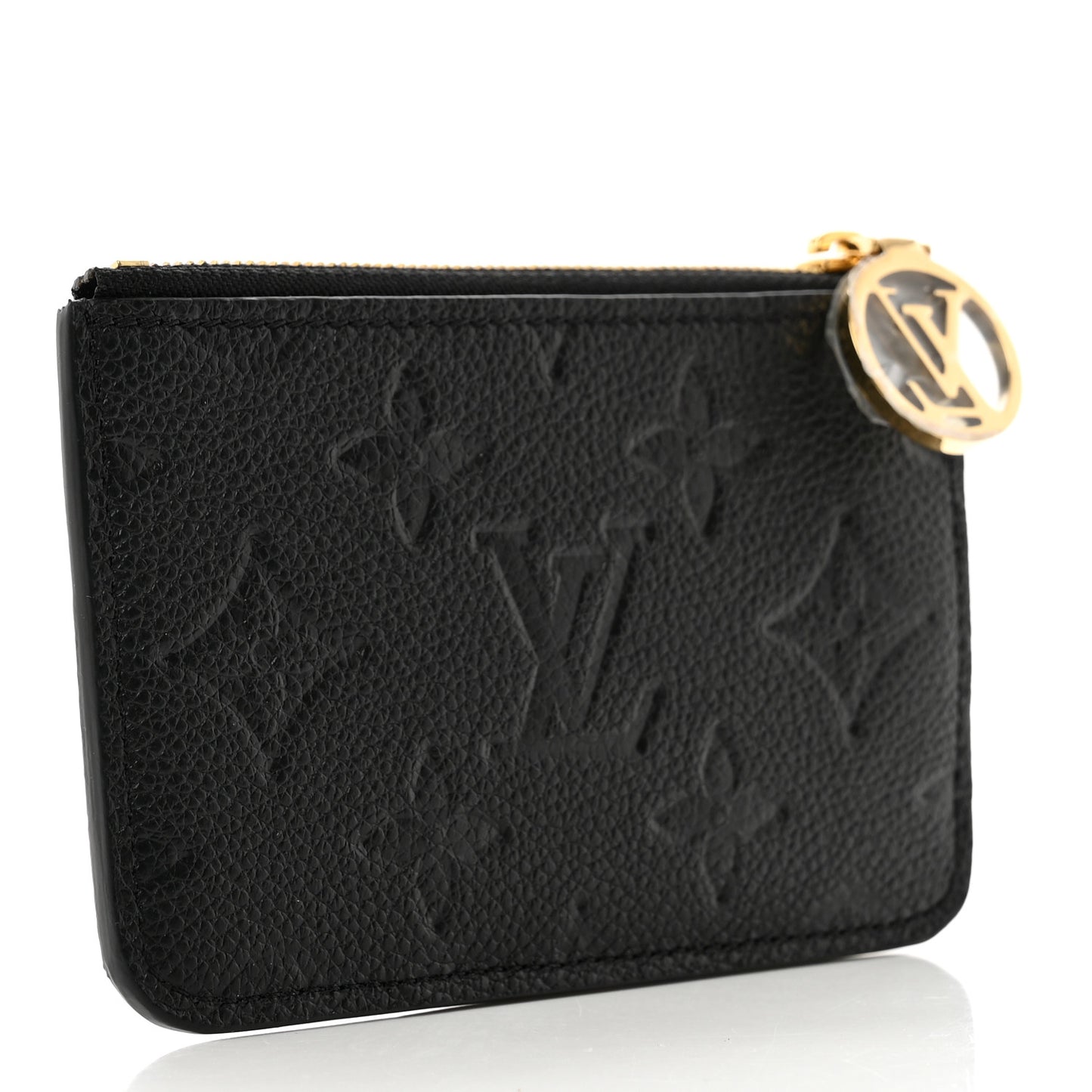 Empreinte Monogram Zipped Romy Card Holder Black