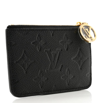 Louis Vuitton Empreinte Monogram Zipped Romy Card Holder Black 3 of 6