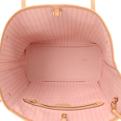 Louis Vuitton Damier Azur Neo Neverfull MM Rose Ballerine 6 of 11