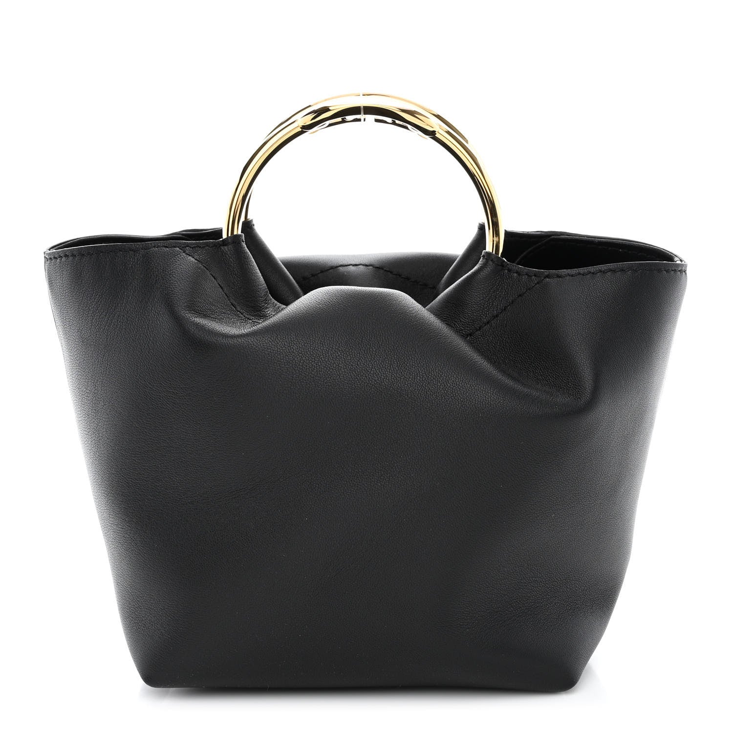 Valentino Garavani Nappa Small Carry Secrets Bucket Bag Black 1 of 10