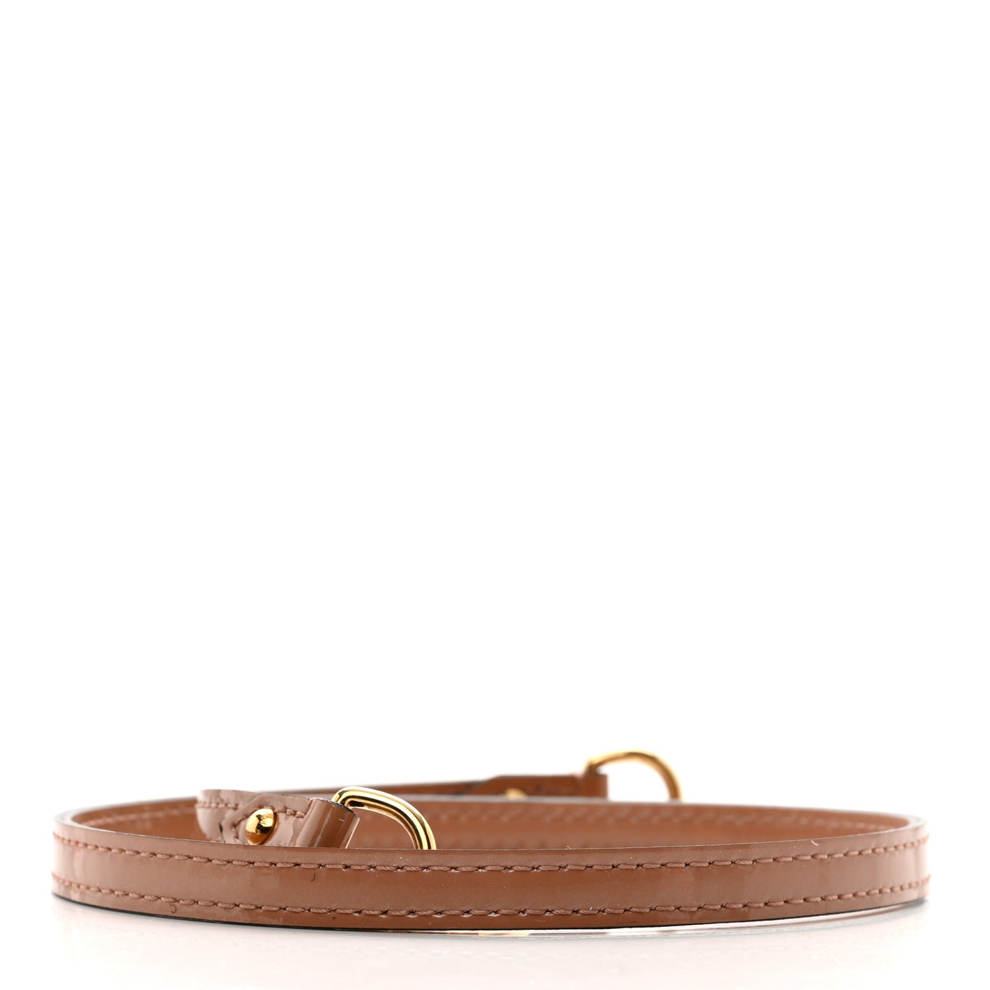 Patent 12mm Shoulder Strap Rose Velours