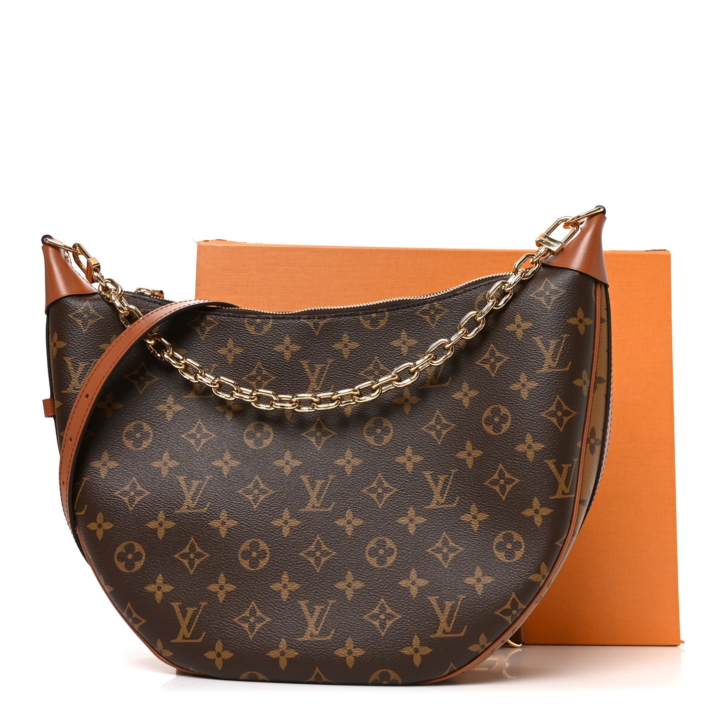 Reverse Monogram Loop Hobo