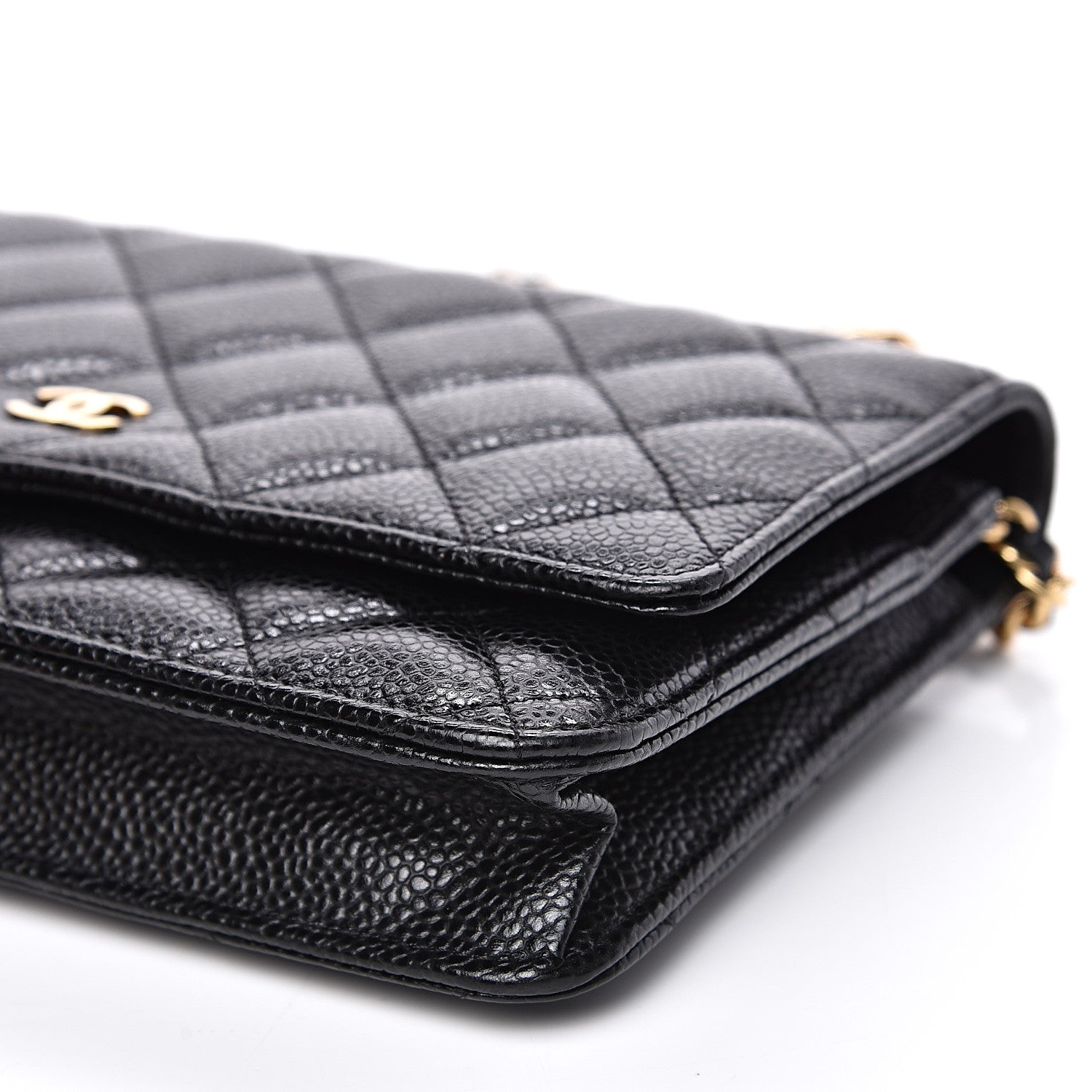 Chanel Caviar Quilted Wallet On Chain WOC Black 9 of 10