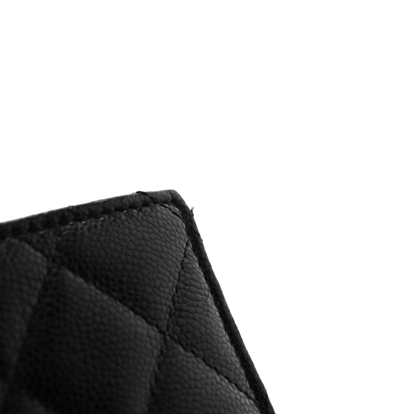 Caviar Quilted Passport Holder Black