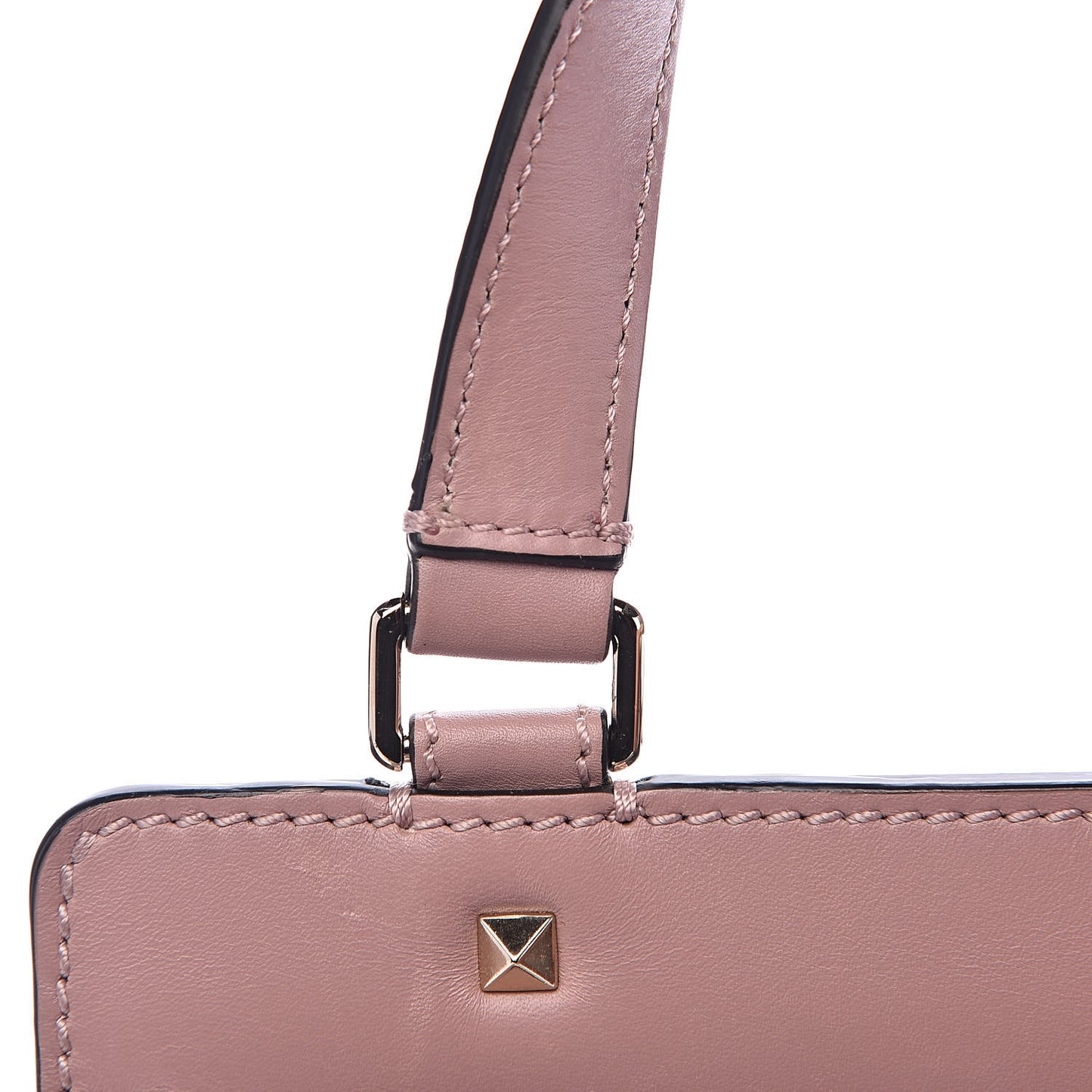 Calfskin Studded Small Joylock Satchel Lipstick
