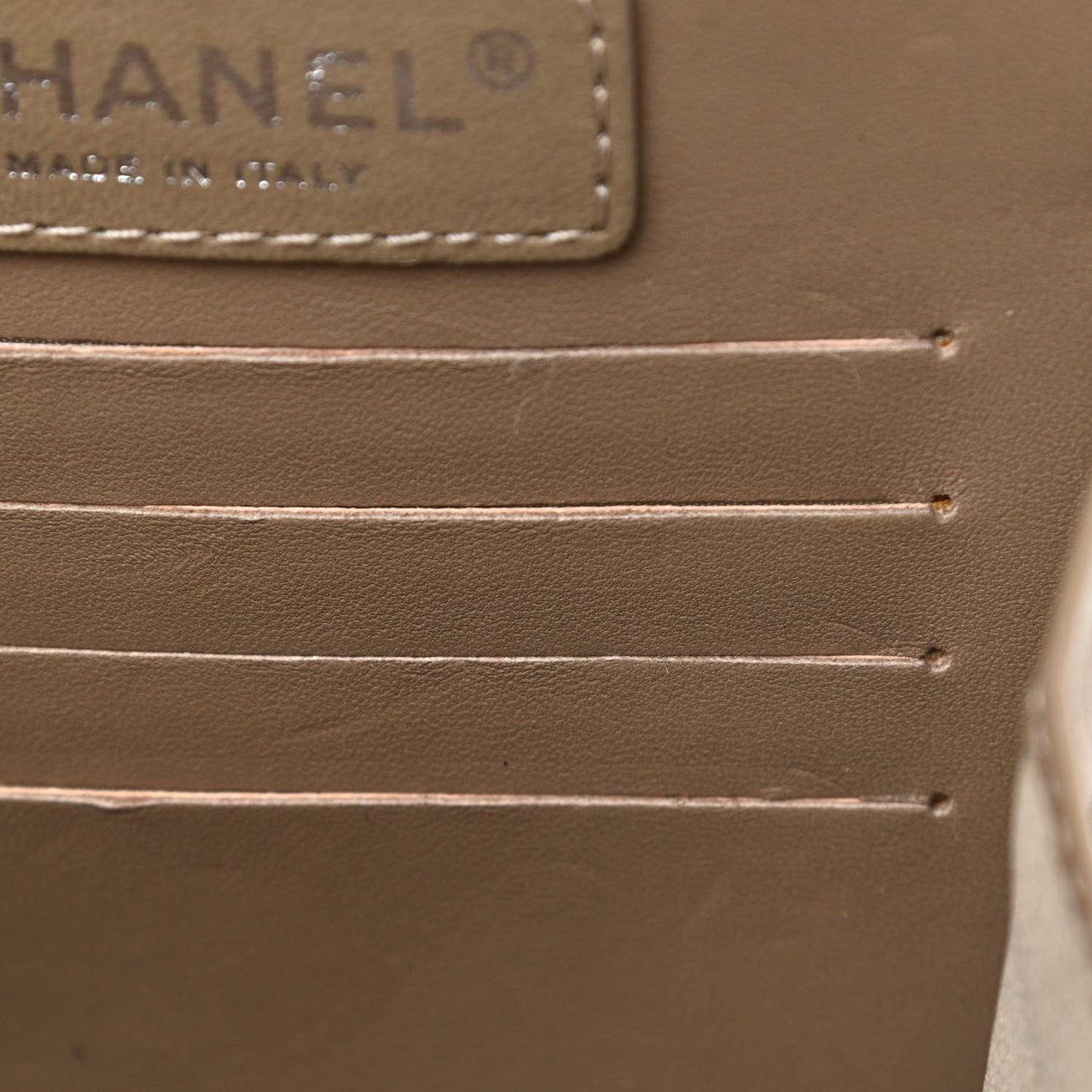 Crackled Aged Calfskin Mini Crossbody Flap Gold