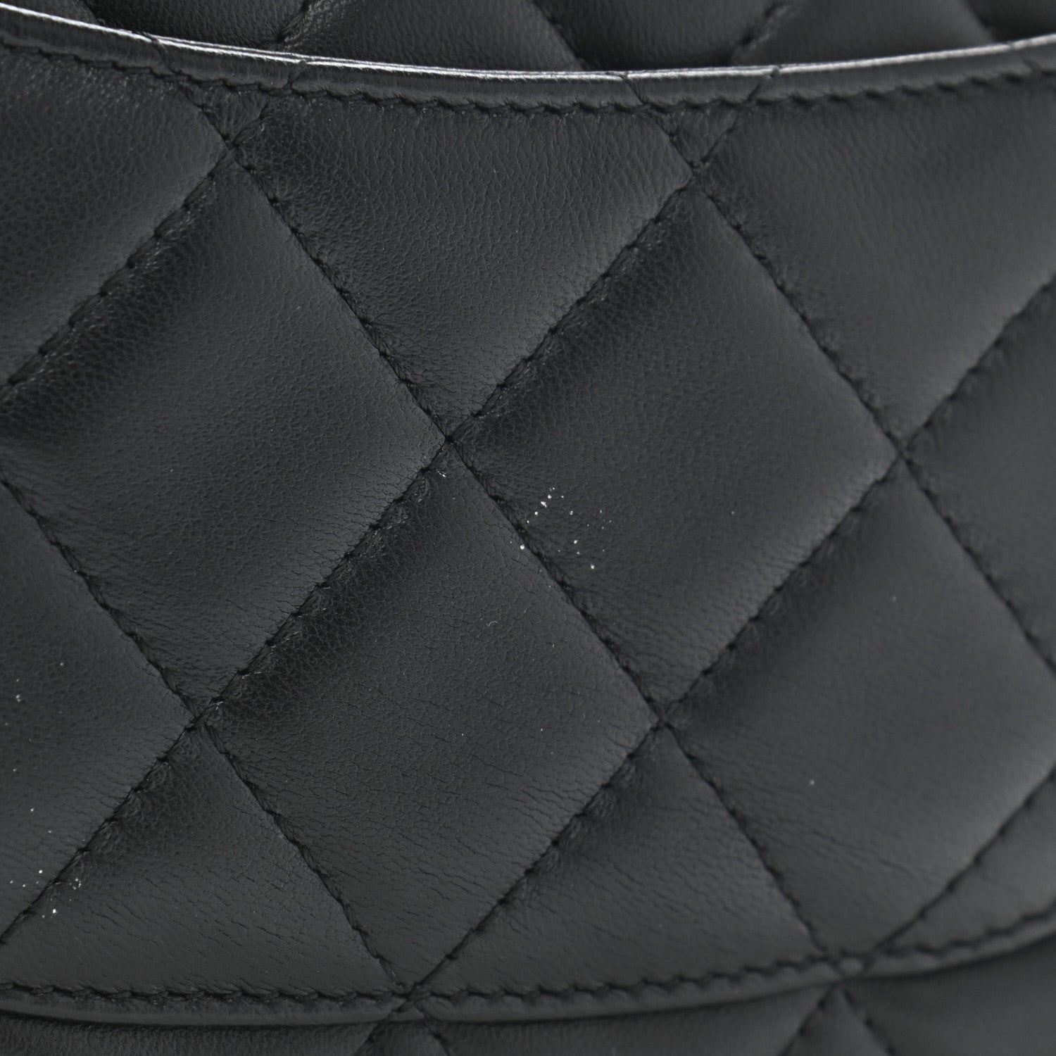 Chanel Lambskin Quilted Large Flap Wallet Black 10 of 10