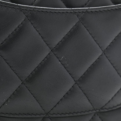 Chanel Lambskin Quilted Large Flap Wallet Black 10 of 10