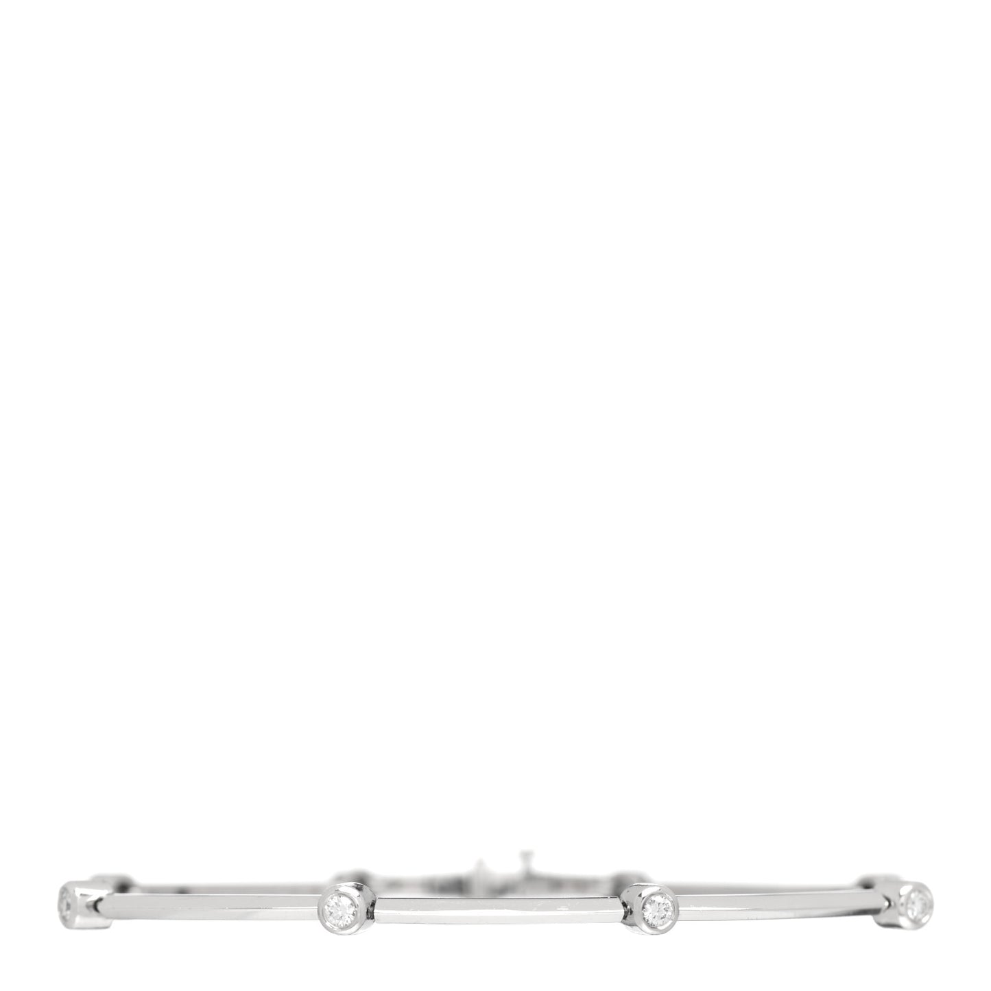 Platinum Diamond 8 Station Link Bracelet