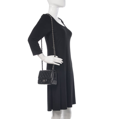 Chanel Lambskin Quilted Mini Square Flap Black 2 of 10