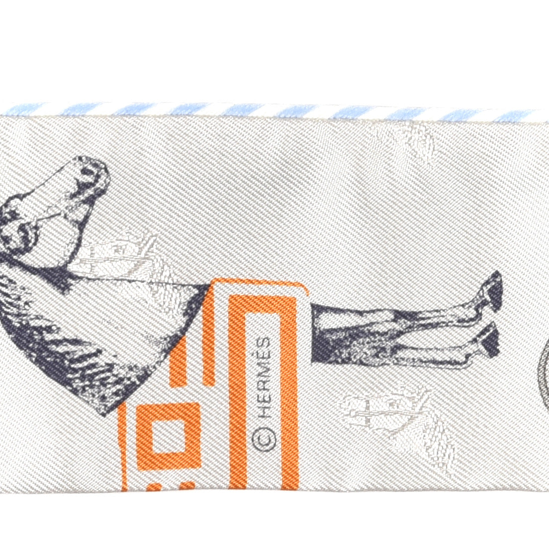 Silk Garde Robe Pop Twilly Argent Multicolor