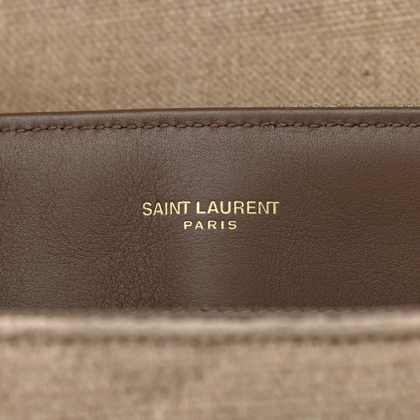 Linen Y Quilted Monogram Medium Loulou Chain Satchel Natural