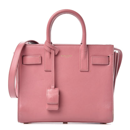Saint Laurent Calfskin Nano Sac De Jour Rose Dark 1 of 28