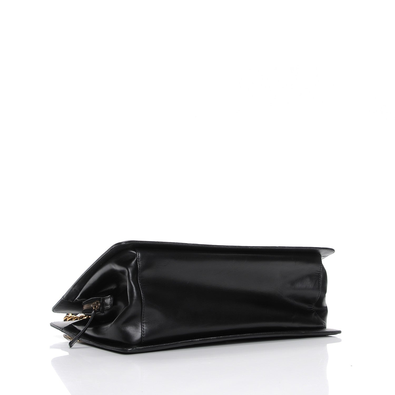 Chanel Glazed Calfskin Boy Tote Black 4 of 7