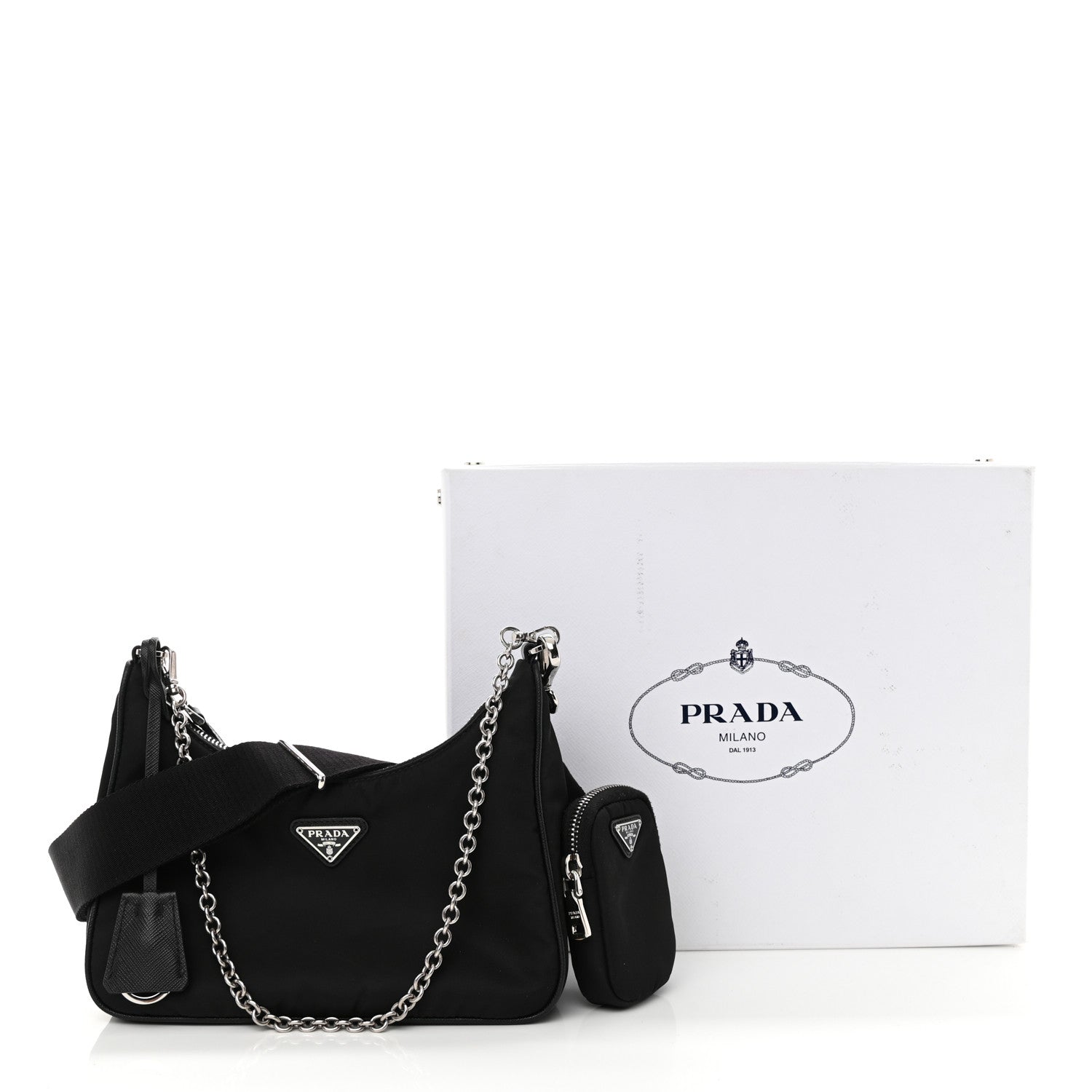 Prada Nylon Re-Edition 2005 Shoulder Bag Black 13 of 13
